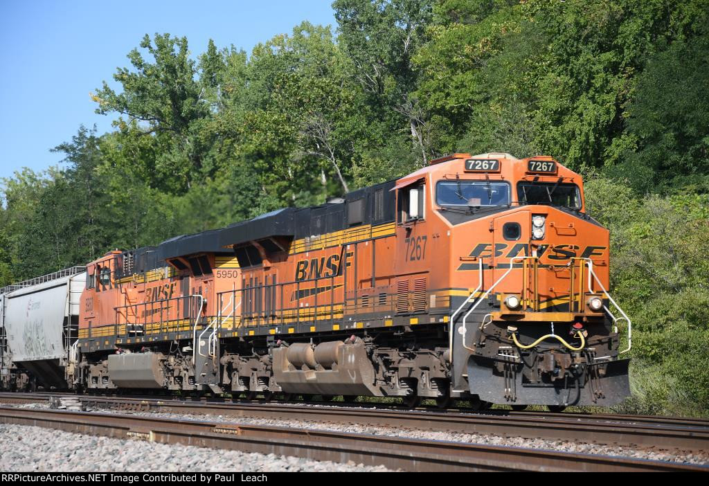 Westbound grain train